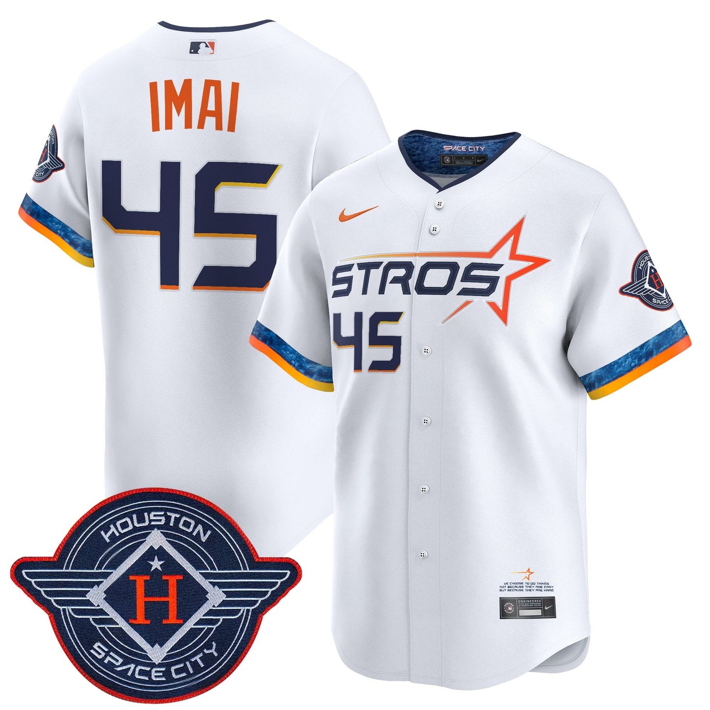 Men's Houston Astros 2025 City Connect Vapor Premier Limited Jersey - All Stitched