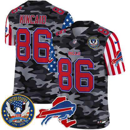 Men's Buffalo Bills "America250 Edition" Style Vapor Limited Jersey - All Stitched