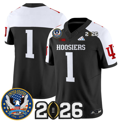 Men's Indiana Hoosiers "United States 250th Anniversary Patch" Vapor Limited Jersey - All Stitched
