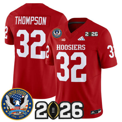 Men's Indiana Hoosiers "United States 250th Anniversary Patch" Vapor Limited Jersey - All Stitched