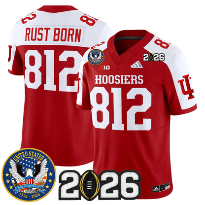 Men's Indiana Hoosiers "United States 250th Anniversary Patch" Vapor Limited Jersey - All Stitched