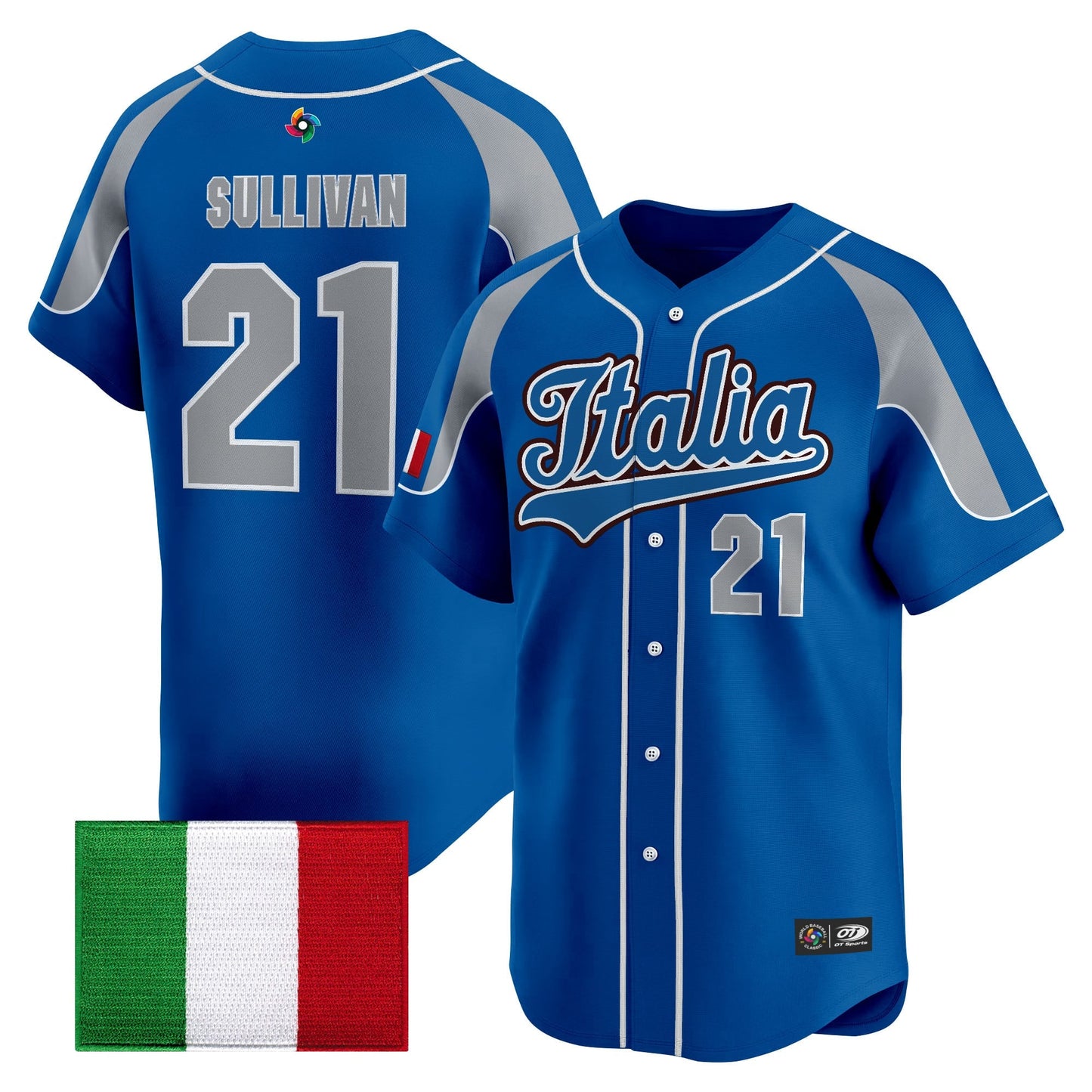 Men's Team Italy 2026 World Baseball Classic Vapor Premier Jersey - All Stitched