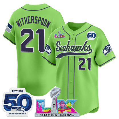 Men's Seattle Seahawks Super Bowl LX Vapor Baseball Jersey - All Stitched
