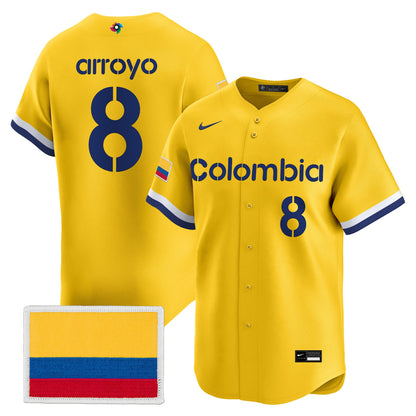 Men's Team Colombia 2026 World Baseball Classic Vapor Premier Jersey - All Stitched