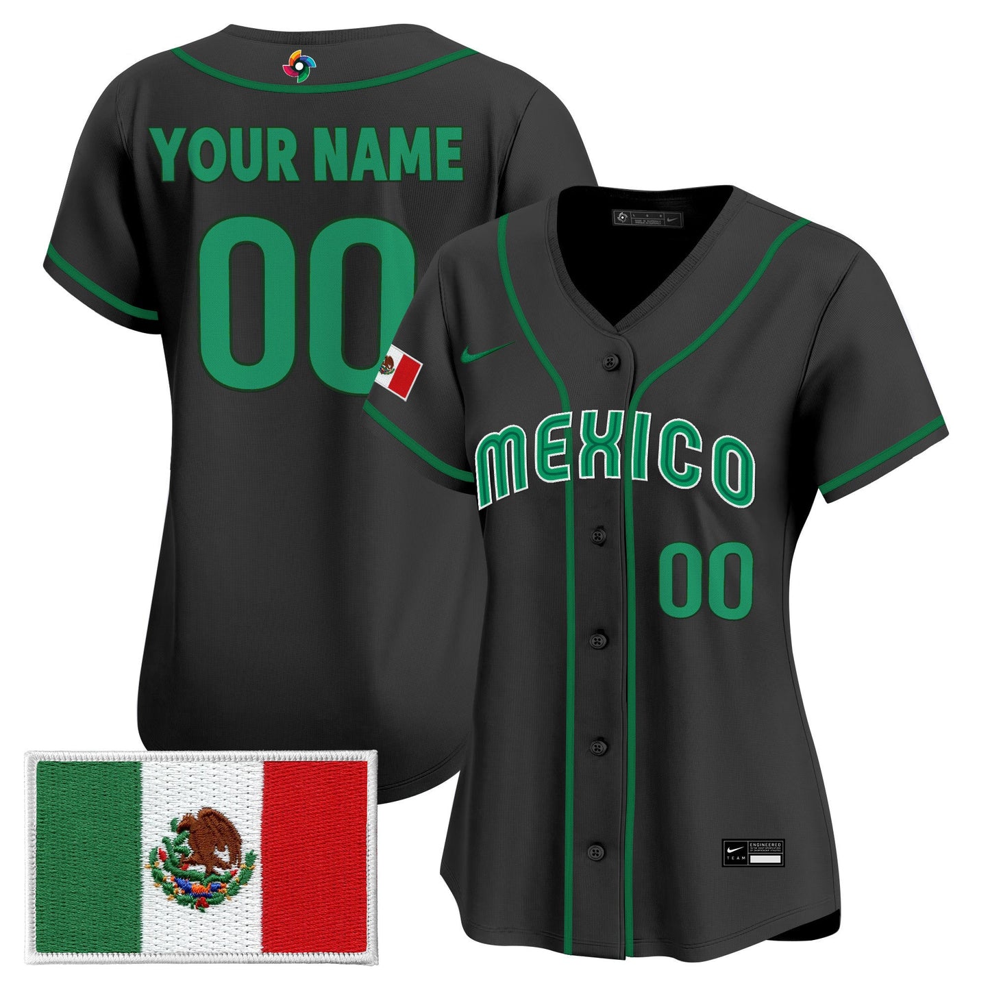 Team Mexico World Baseball Classic Vapor Premier Custom Jersey - 2026 Roster - All Stitched