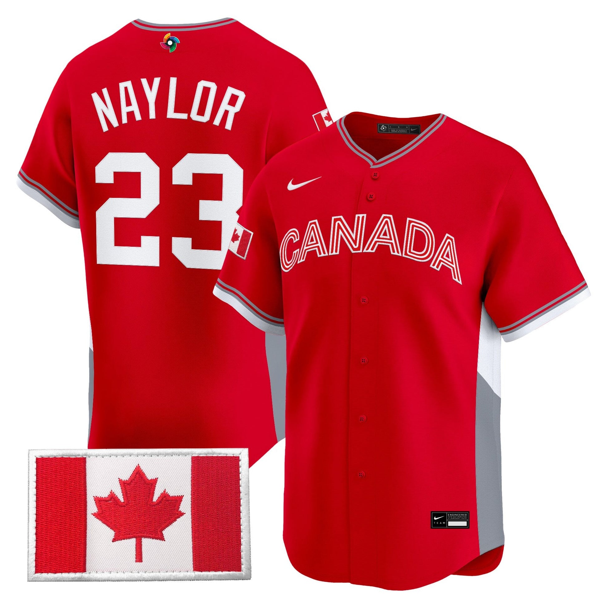 Men’s Team Canada World Baseball Classic Vapor Premier Jersey - 2026 Roster - All Stitched