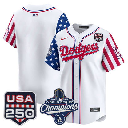 Los Angeles "Dodgers America250" Edition Vapor Premier Limited Jersey V2 - All Stitched