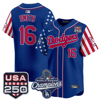 Los Angeles "Dodgers America250" Edition Vapor Premier Limited Jersey V2 - All Stitched