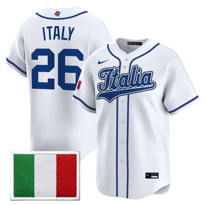 Team Italy 2026 World Baseball Classic Vapor Premier Jersey - All Stitched