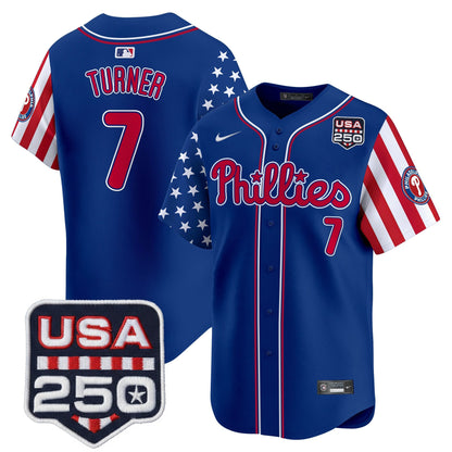 Philadelphia Phillies America250 Edition Vapor Premier Limited Jersey - All Stitched