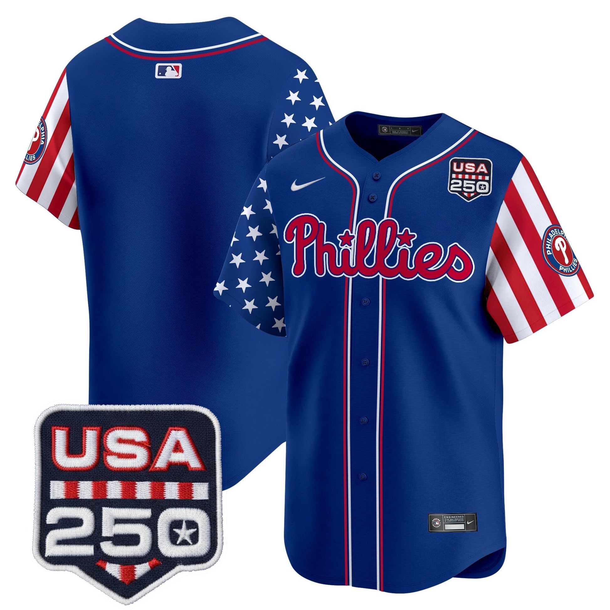 Philadelphia Phillies America250 Edition Vapor Premier Limited Jersey - All Stitched
