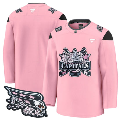 Men's Washington Capitals 2026 Cherry Blossom Premium Jersey - All Stitched