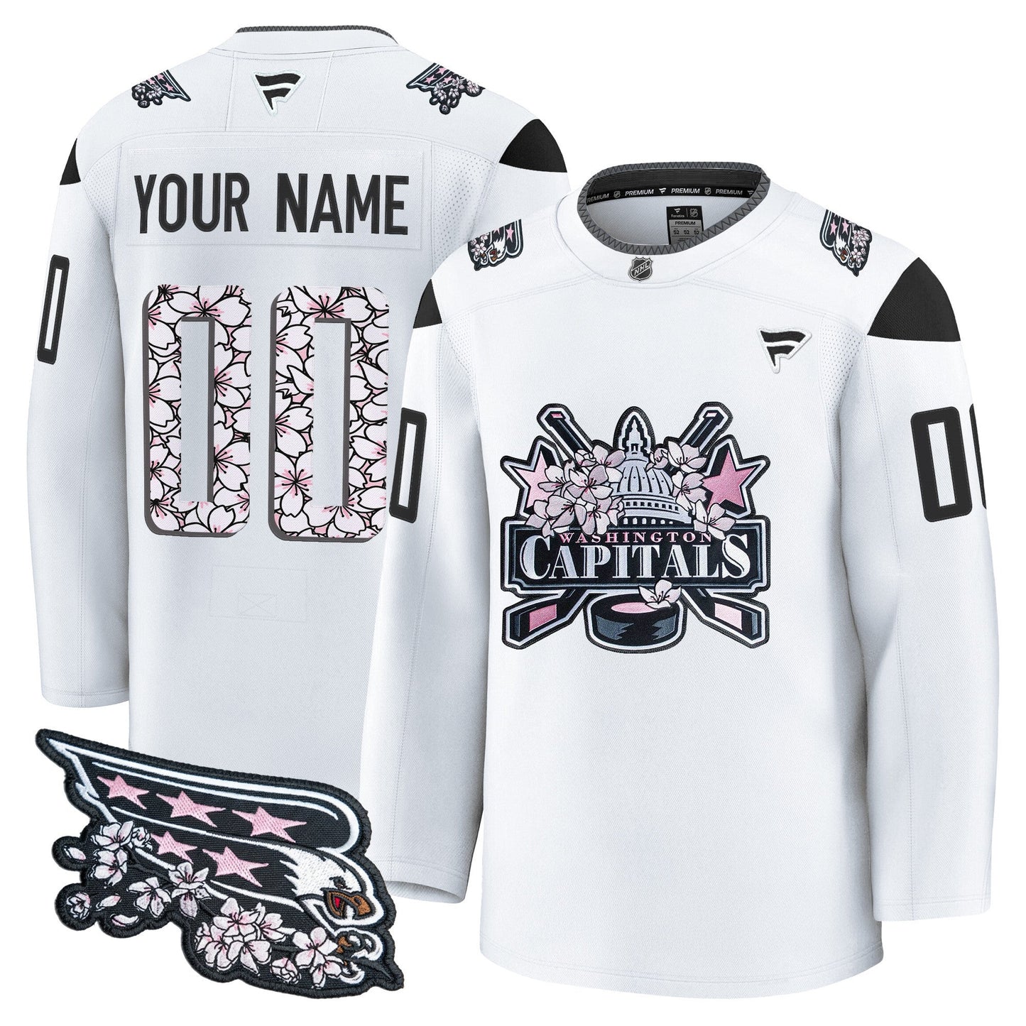 Washington Capitals 2026 Cherry Blossom Premium Custom Jersey - All Stitched