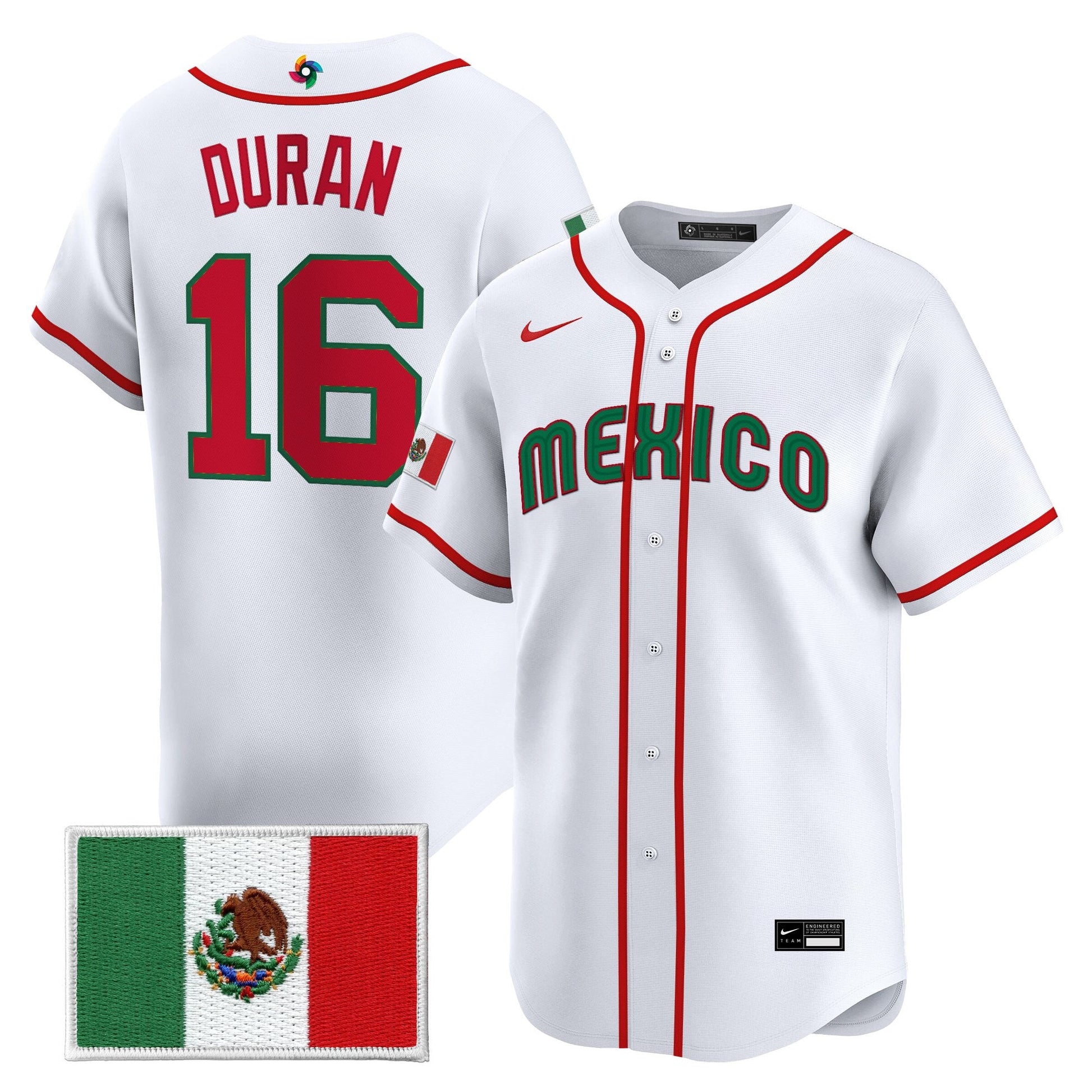 Men's Team Mexico World Baseball Classic Gold Vapor Premier Jersey - All Stitched