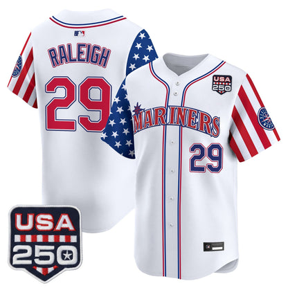 Seattle Mariners "America250 Edition" Vapor Premier Limited Jersey - All Stitched