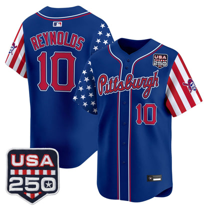 Pittsburgh Pirates "America250 Edition" Vapor Premier Limited Jersey - All Stitched