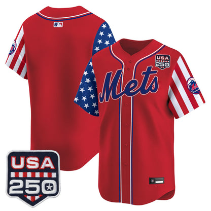 Men's New York Mets "America250 Edition" Vapor Premier Limited Jersey - All Stitched