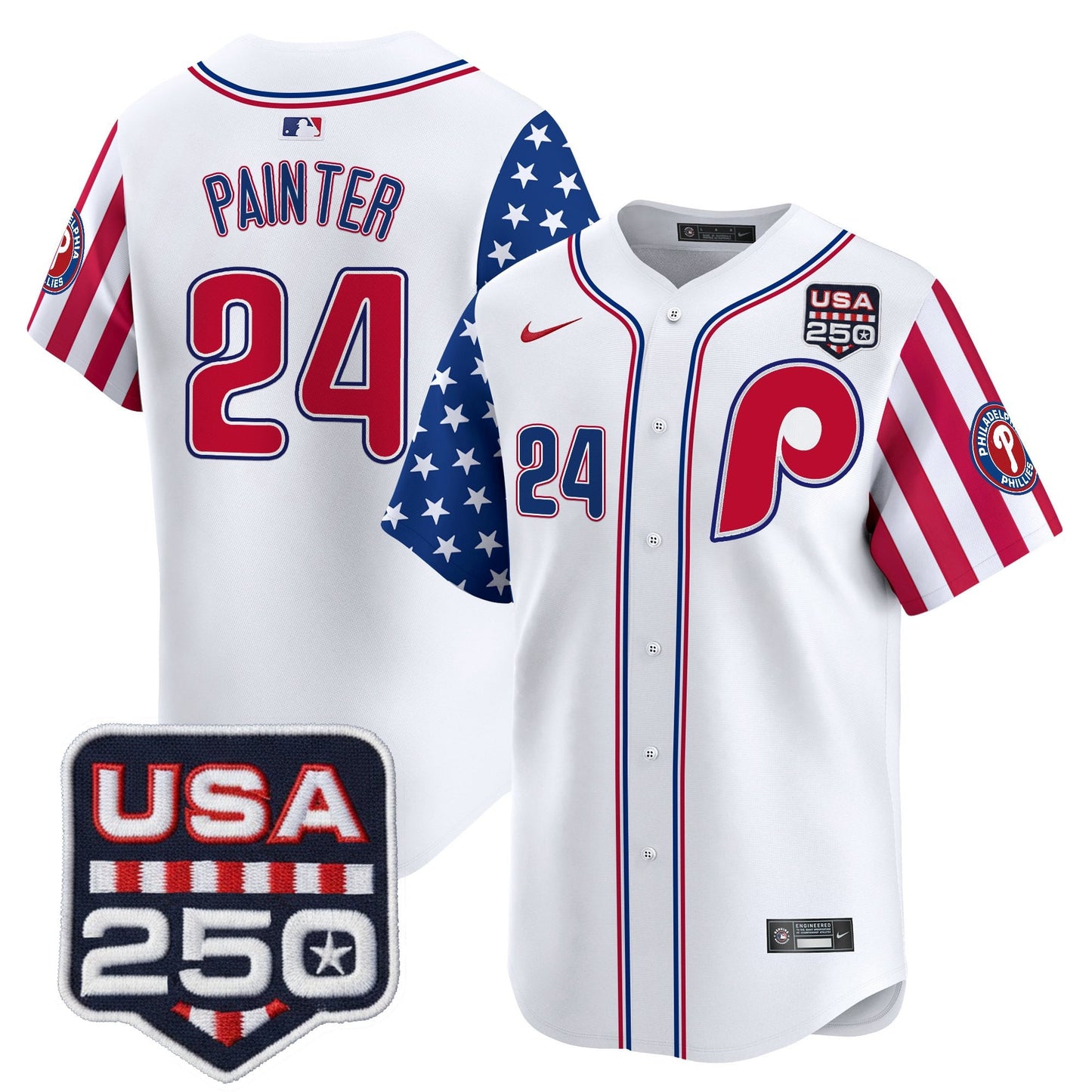 Philadelphia Phillies America250 Edition Vapor Premier Limited Jersey - All Stitched