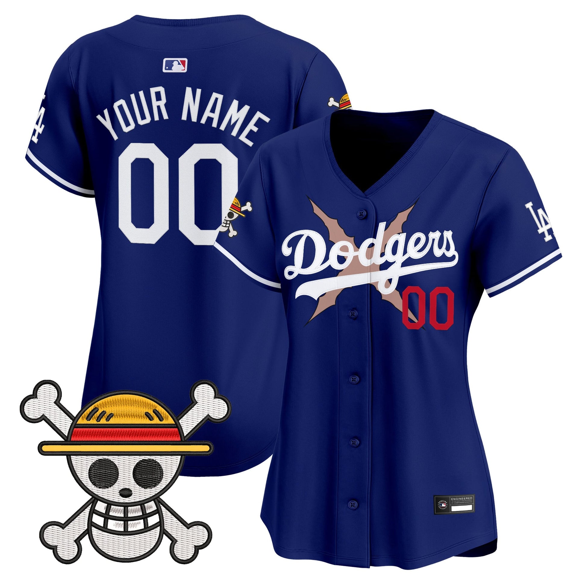 Los Angeles Dodgers x One Piece Vapor Premier Limited Custom Jersey - Stitched