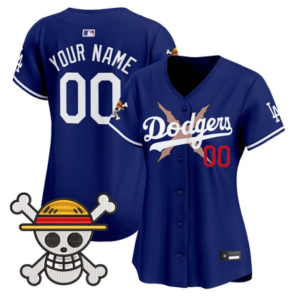 Los Angeles Dodgers x One Piece Vapor Premier Limited Custom Jersey - Stitched