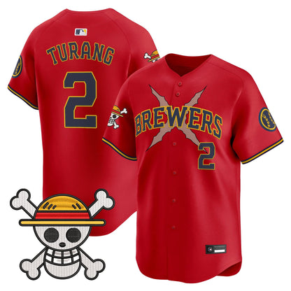 Milwaukee Brewers x One Piece Vapor Premier Limited Jersey - Stitched