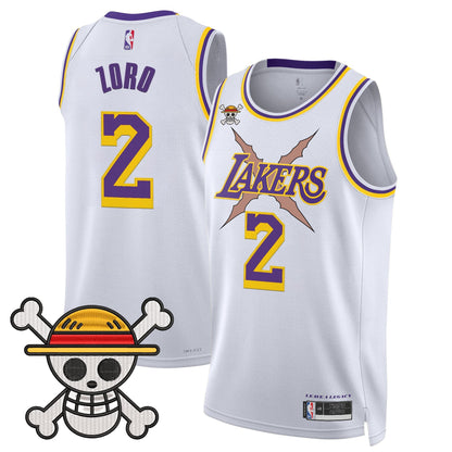 Los Angeles Lakers x One Piece Swingman Jersey - Stitched
