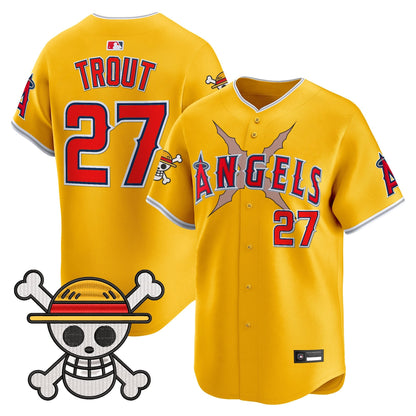 Men's Los Angeles Angels x OP Vapor Premier Limited Jersey - Stitched