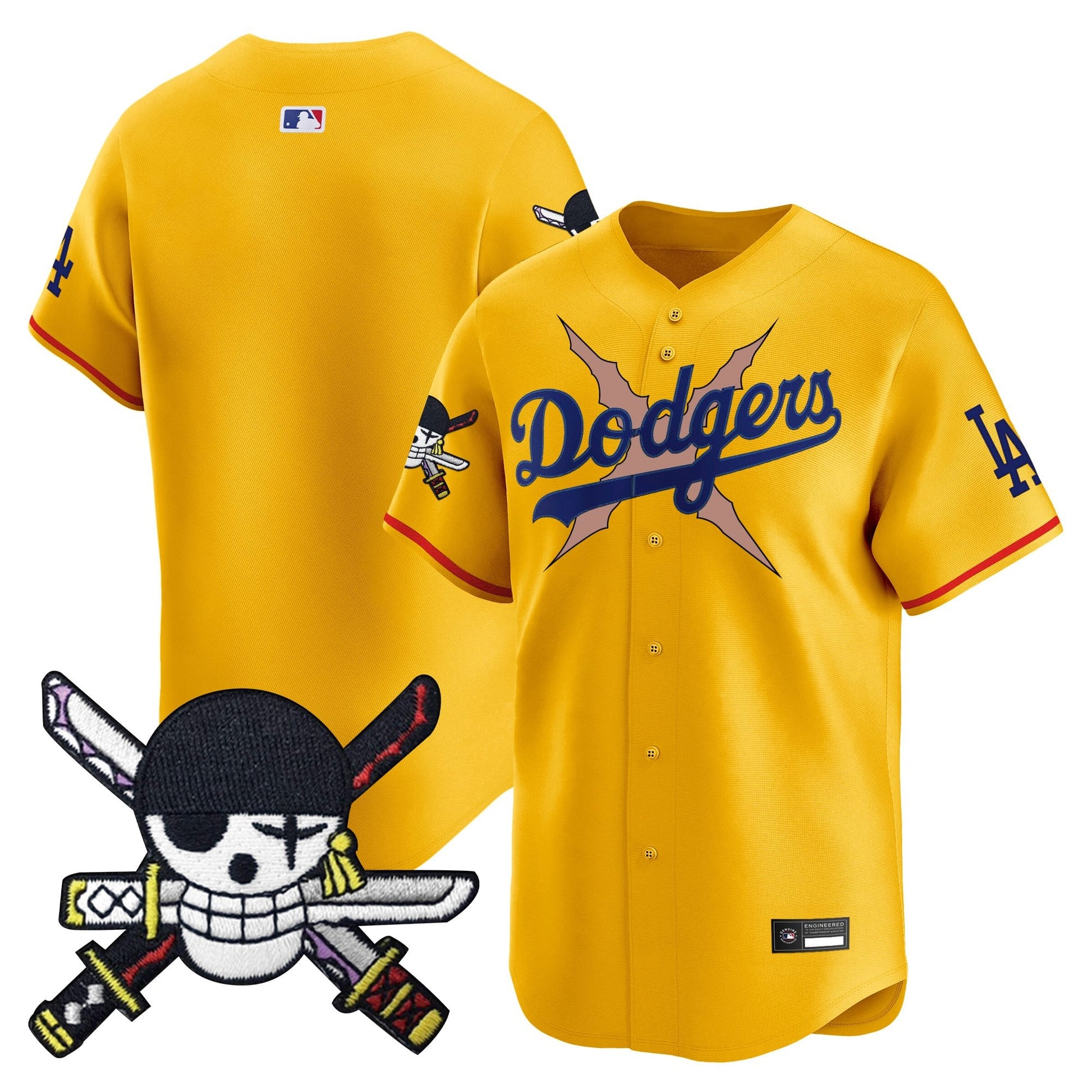 Los Angeles Dodgers x  OP Zr Patch Vapor Premier Limited Jersey - Stitched