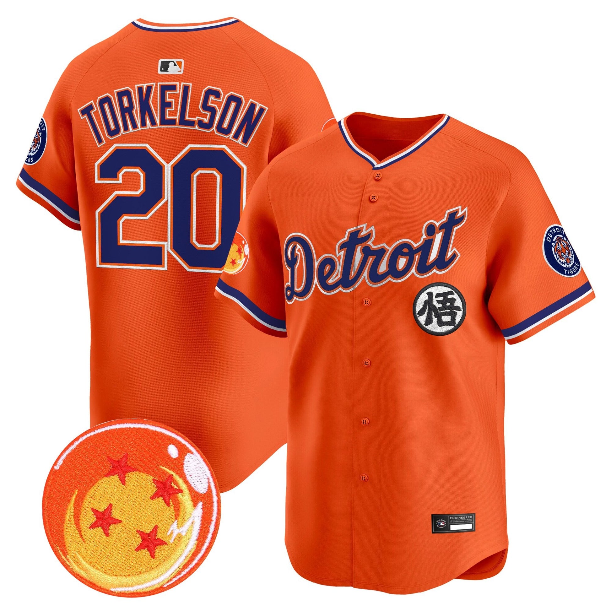 Detroit Tigers x Dragon Ball Vapor Premier Limited Jersey - All Stitched