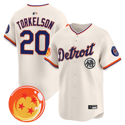 Detroit Tigers x Dragon Ball Vapor Premier Limited Jersey - All Stitched