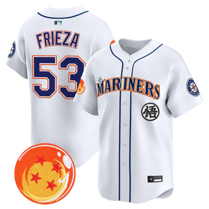 Seattle Mariners x Dragon Ball Vapor Premier Limited Jersey - All Stitched