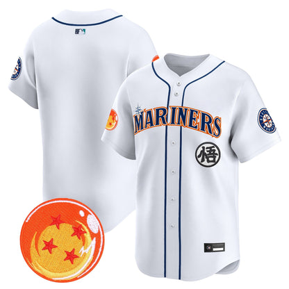 Seattle Mariners x Dragon Ball Vapor Premier Limited Jersey - All Stitched