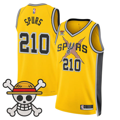 San Antonio Spurs x One Piece Jersey Collection - Stitched