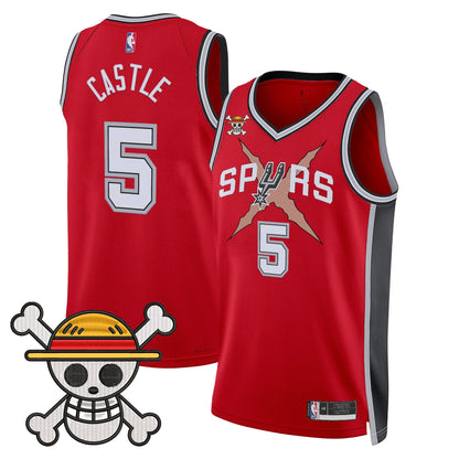 San Antonio Spurs x One Piece Jersey Collection - Stitched