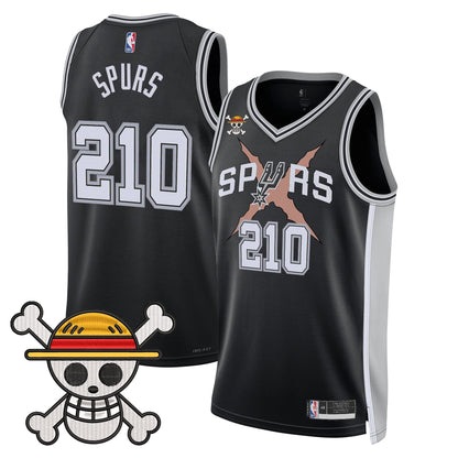 San Antonio Spurs x One Piece Jersey Collection - Stitched