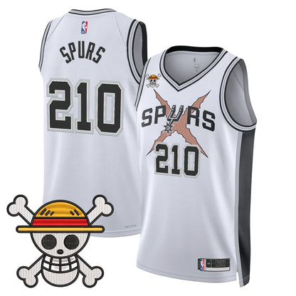 San Antonio Spurs x One Piece Jersey Collection - Stitched