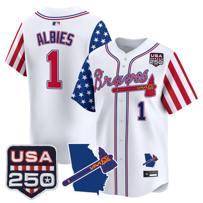 Atlanta Braves "America 250 Edition" Vapor Premier Limited Jersey - All Stitched