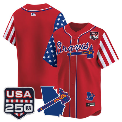 Atlanta Braves "America 250 Edition" Vapor Premier Limited Jersey - All Stitched