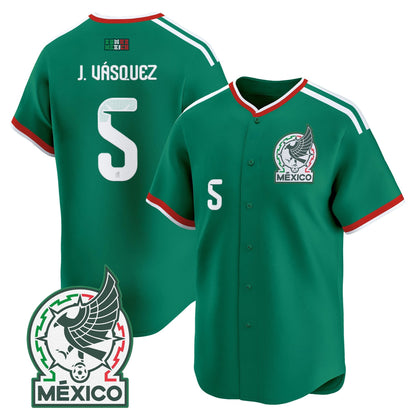 Mexico 2026 National Team Vapor Baseball Jersey - All Stitched