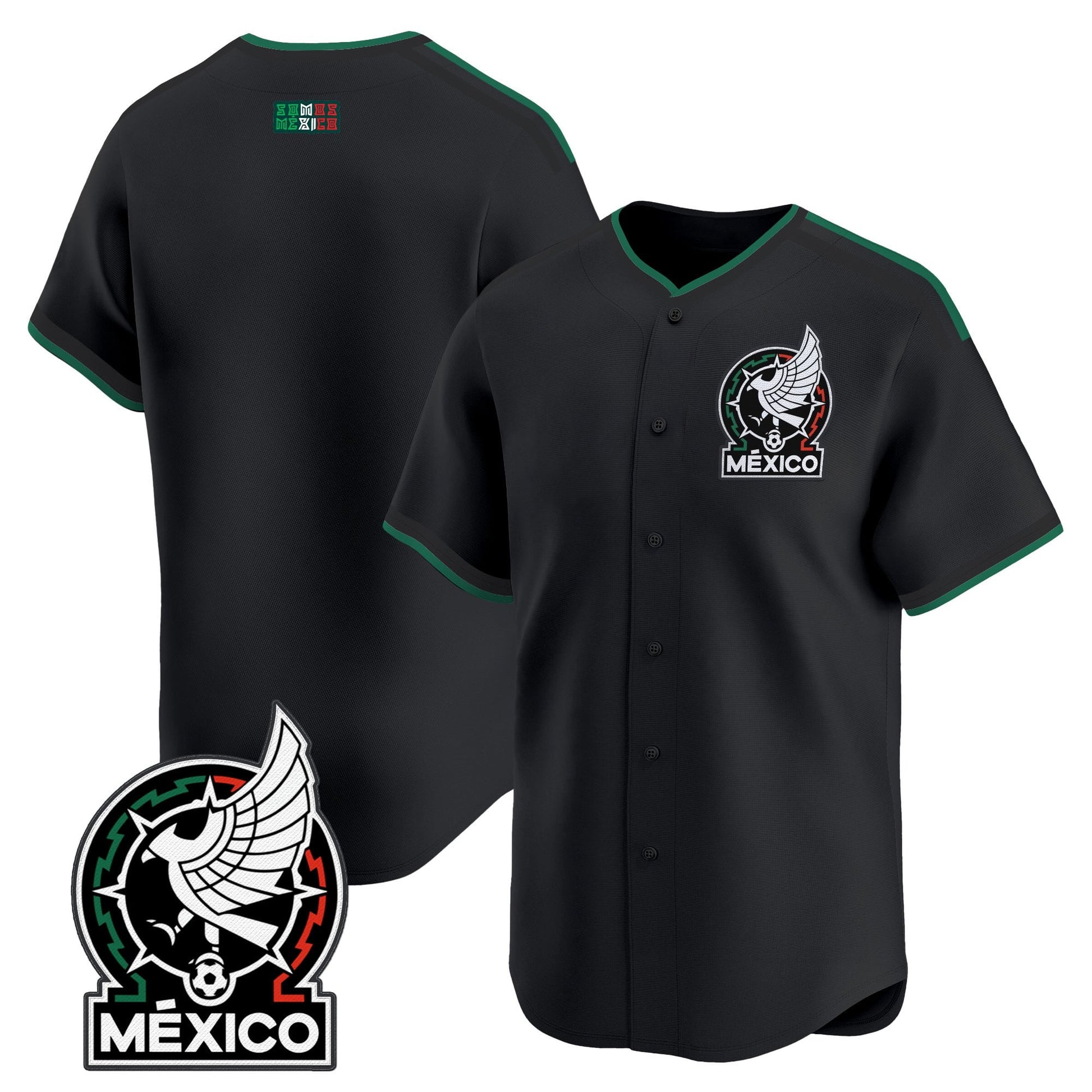 Mexico 2026 National Team Vapor Baseball Jersey - All Stitched