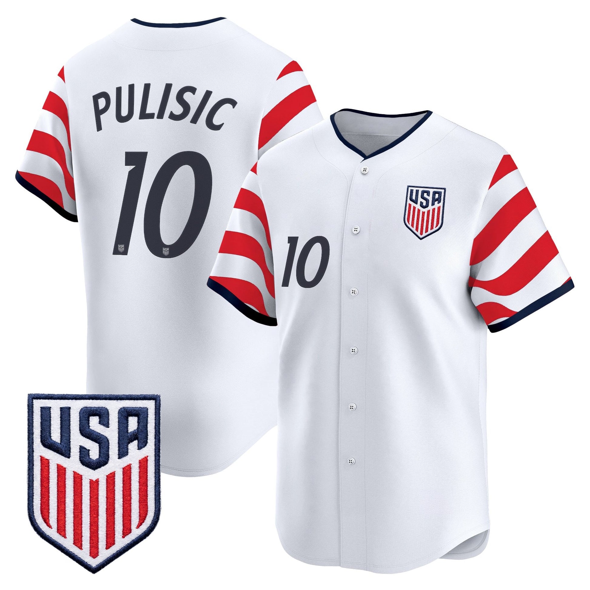 USMNT 2026 World Cup Vapor Baseball Jersey - Stitched