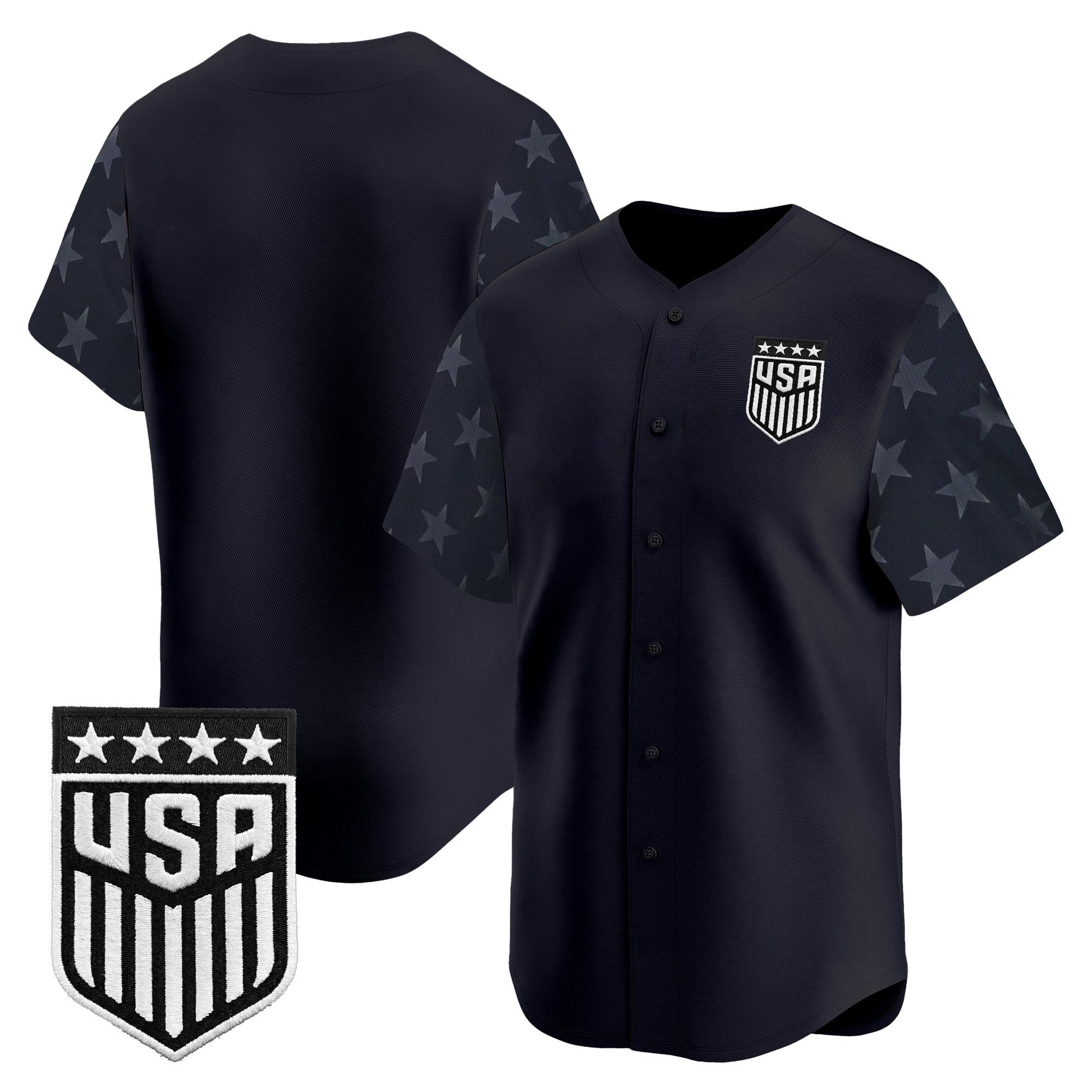 USMNT 2026 World Cup Vapor Baseball Jersey - Stitched