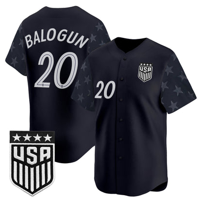 USMNT 2026 World Cup Vapor Baseball Jersey - Stitched