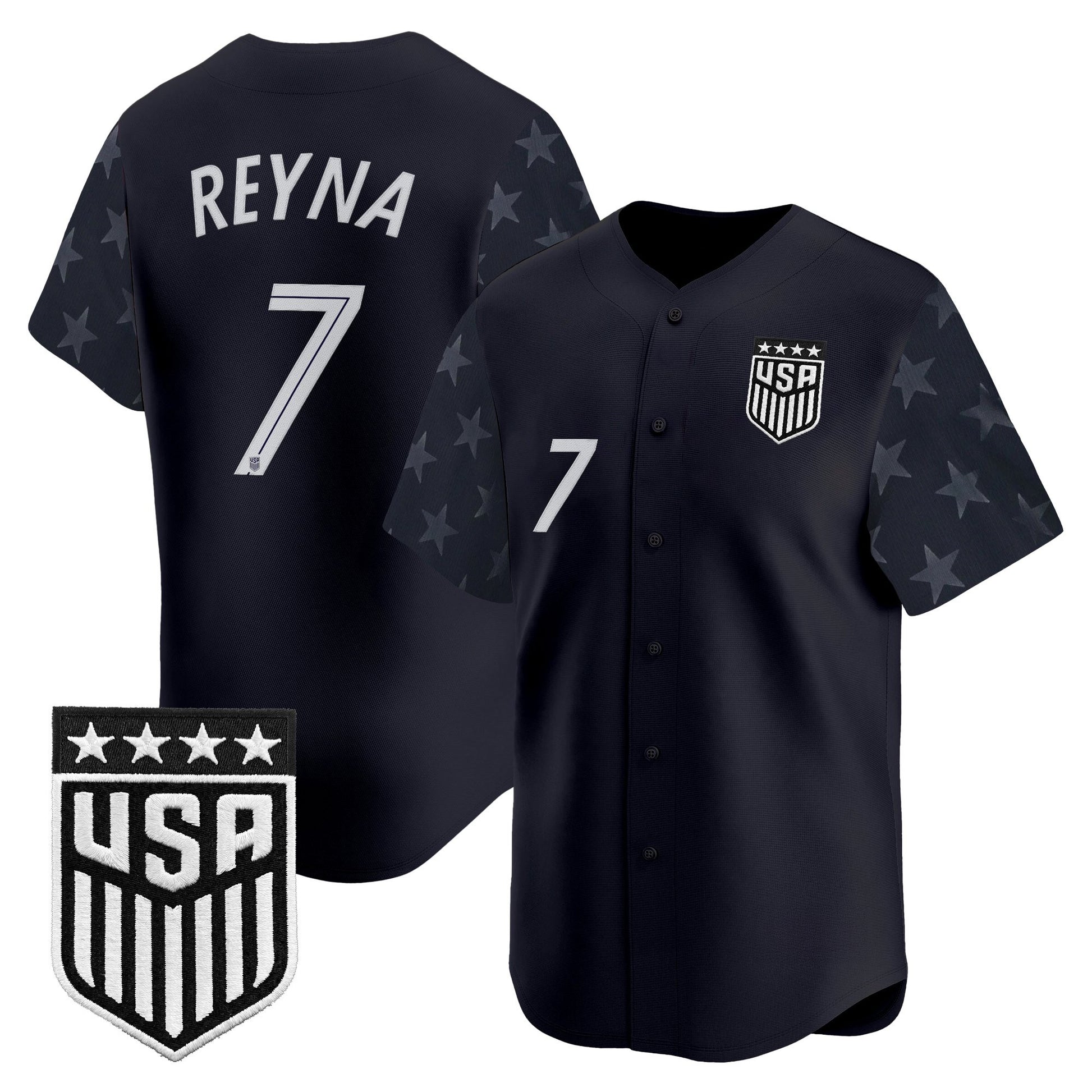 USMNT 2026 World Cup Vapor Baseball Jersey - Stitched
