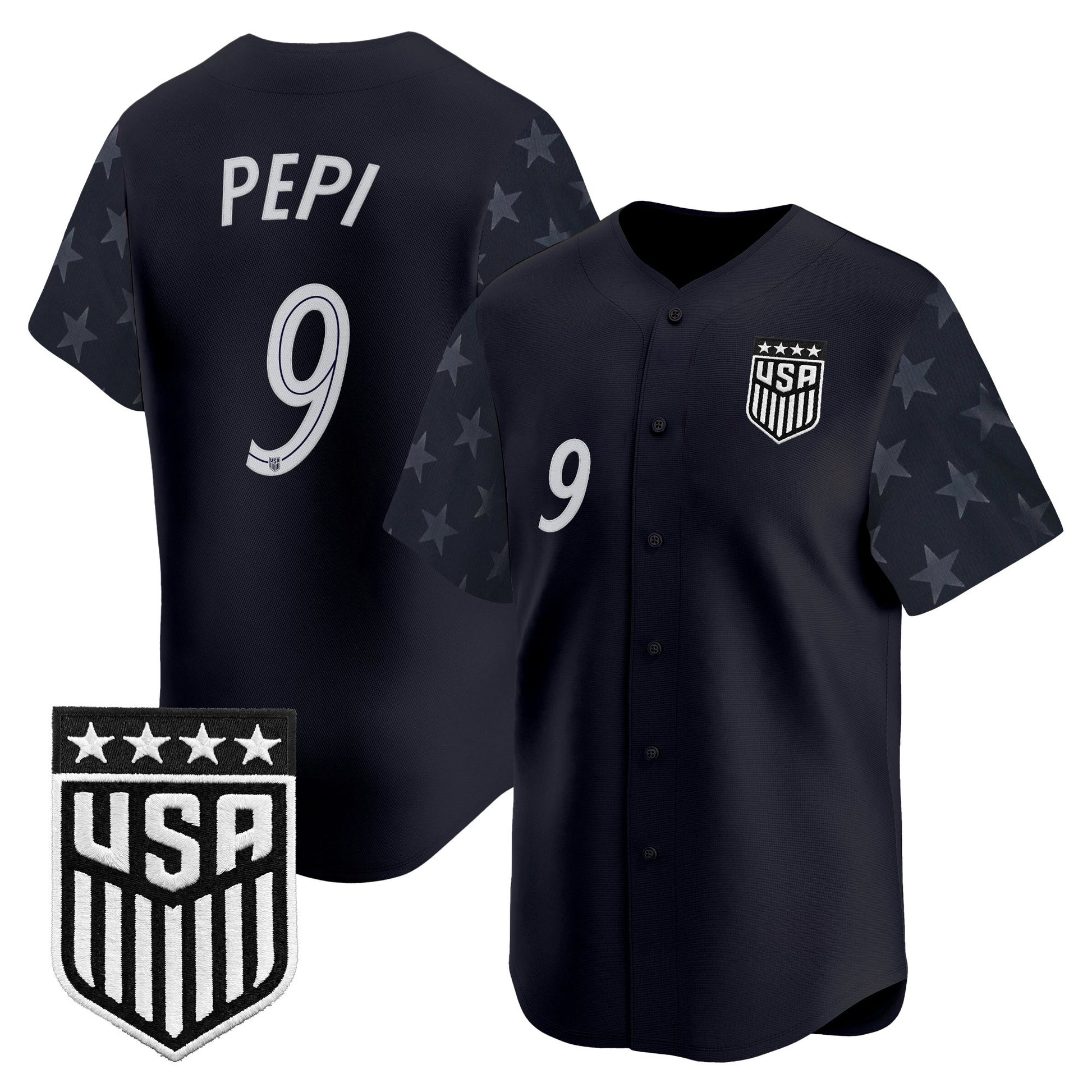 USMNT 2026 World Cup Vapor Baseball Jersey - Stitched