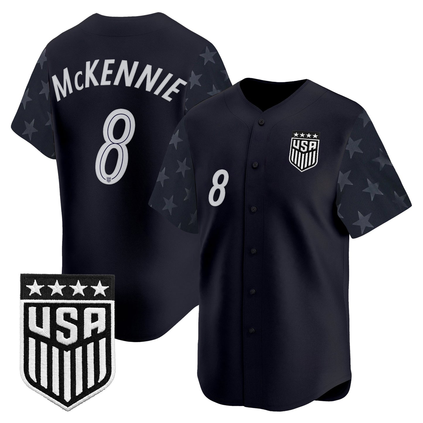 USMNT 2026 World Cup Vapor Baseball Jersey - Stitched