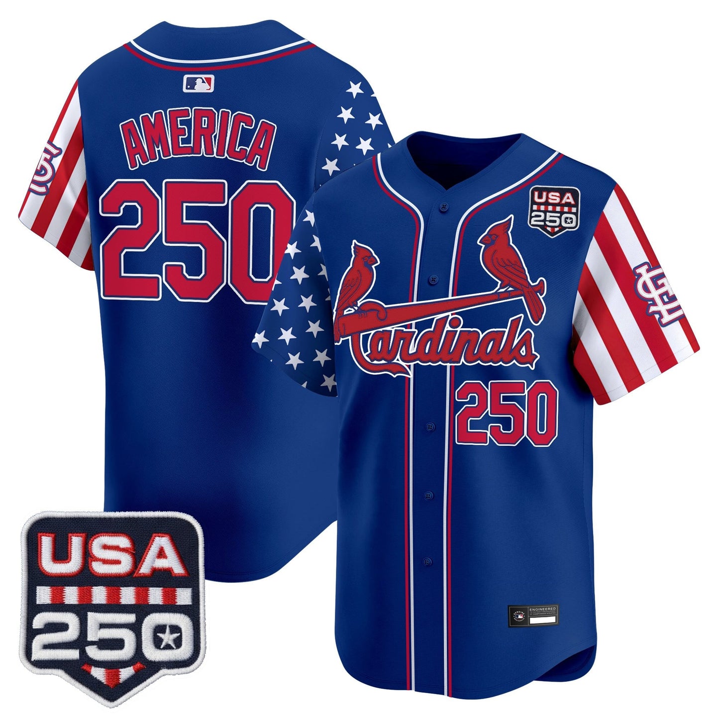 St. Louis Cardinals "America 250 Edition" Vapor Premier Limited Jersey - All Stitched