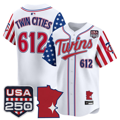 Minnesota Twins "America 250 Edition" Vapor Premier Limited Jersey - All Stitched