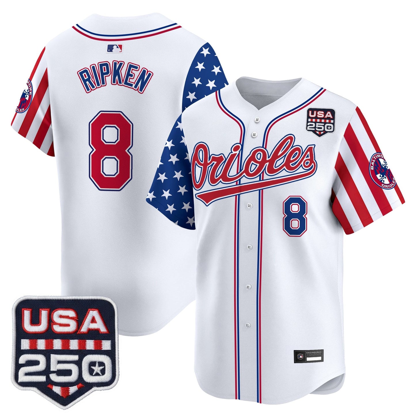 Baltimore Orioles "America 250 Edition" Vapor Premier Limited Jersey - All Stitched