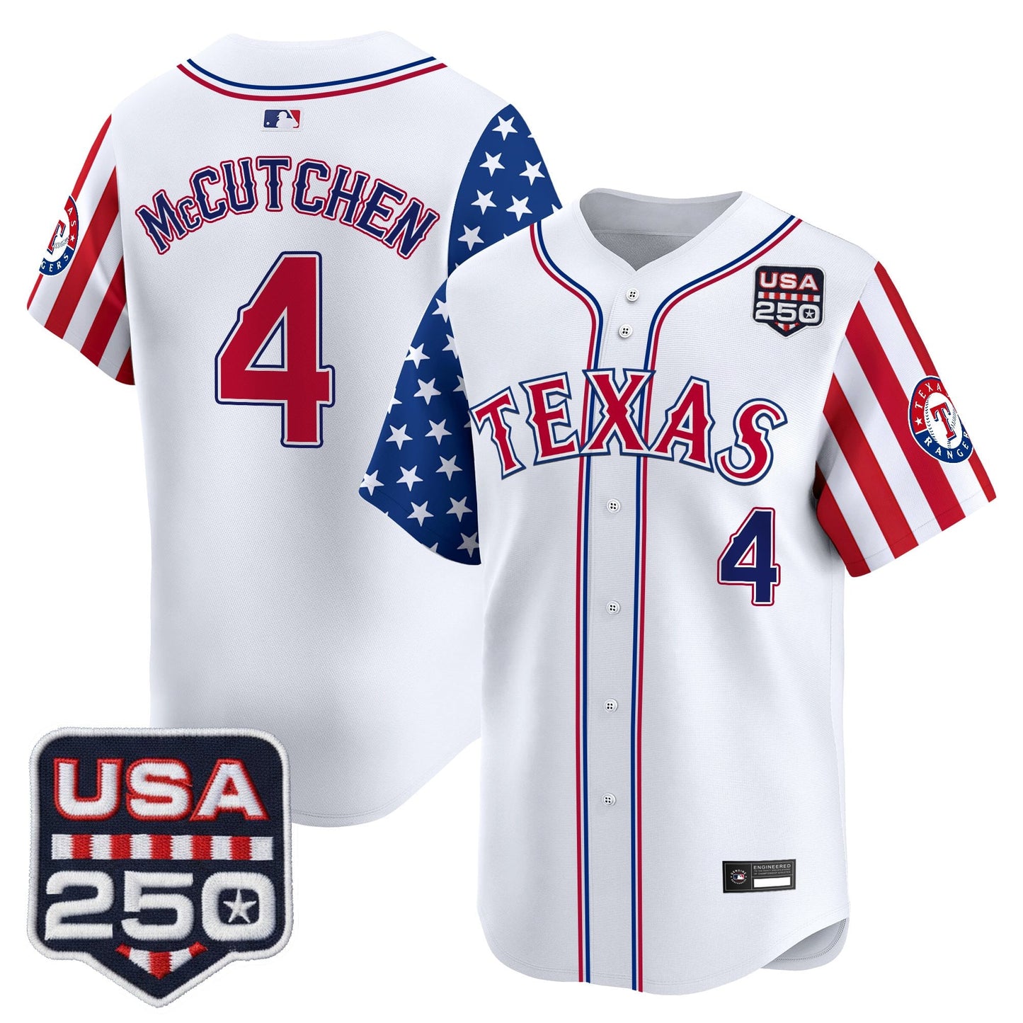 Texas Rangers "America 250 Edition" Vapor Premier Limited Jersey - All Stitched